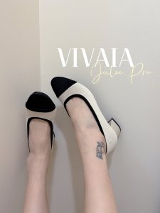 VIVAIA| 舒服到起飞🖤时尚与舒适结合小香风通勤高跟鞋