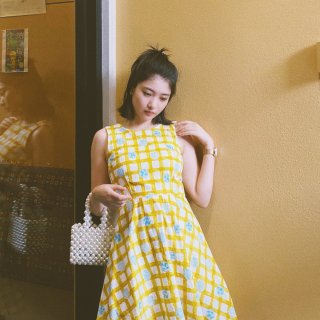 淡黄的短裙 | 小裁缝自制...