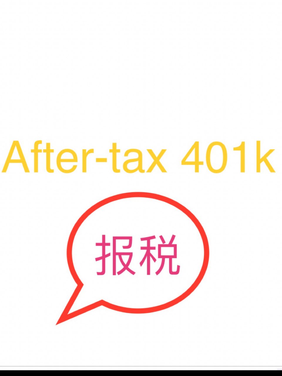 After-tax 401k 报税...