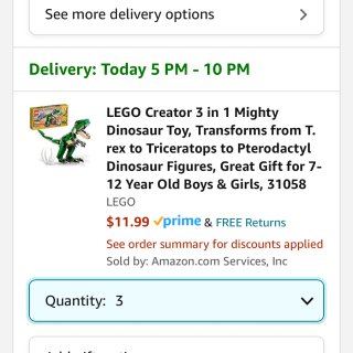 Lego 创意百变3合1恐龙31058...