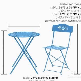 Amazon 好物推荐：金属阳台桌椅三件...