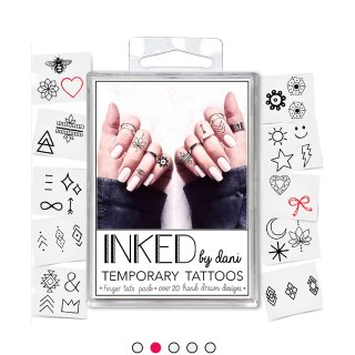 Inked by Dani Temporary Tattoos Finger Tats Pack | Ulta Beauty