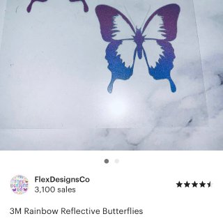 3M Rainbow Reflective Butterflies | Etsy