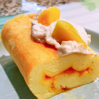 🥭百香果芒果蛋糕卷：温柔甜美的夏天滋味🌸...