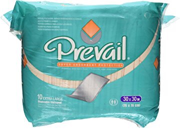 Prevail Super Absorbent Disposable Underpads, 76cm X 76cm: Health & Persona护理垫