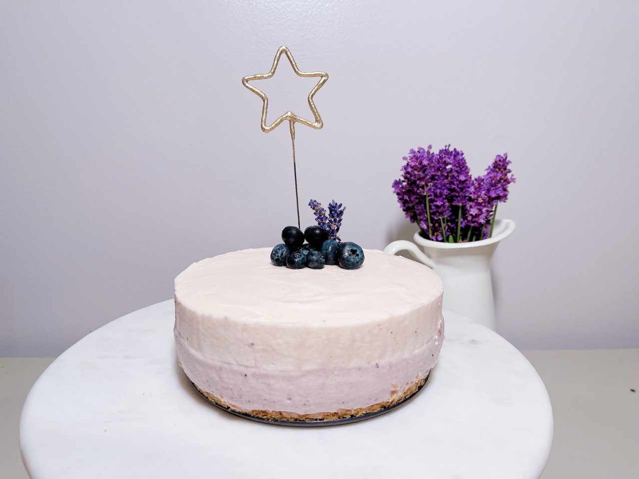 蓝莓酸奶慕斯生日蛋糕🍰...