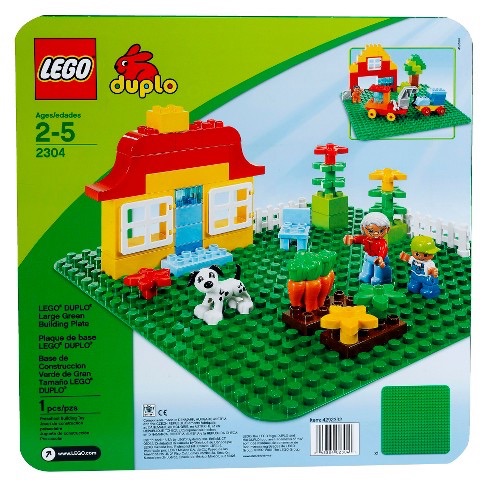 LEGO DUPLO 乐高得宝绿色大型建筑板