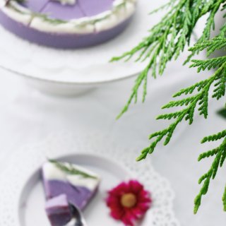 ⑭天甜品挑战Day⑥紫薯慕斯蛋糕...