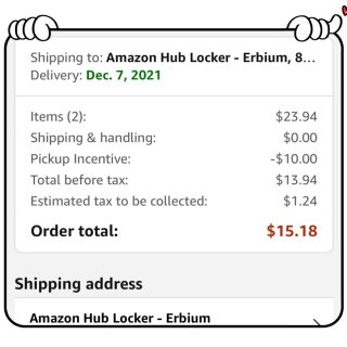Amazon 选择到货自取，🈵️$20立...