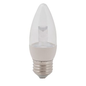 EcoSmart 40-Watt Equivalent B11 Clear Blunt Tip Decorative LED Light Bulb, Soft White (12-Pack)