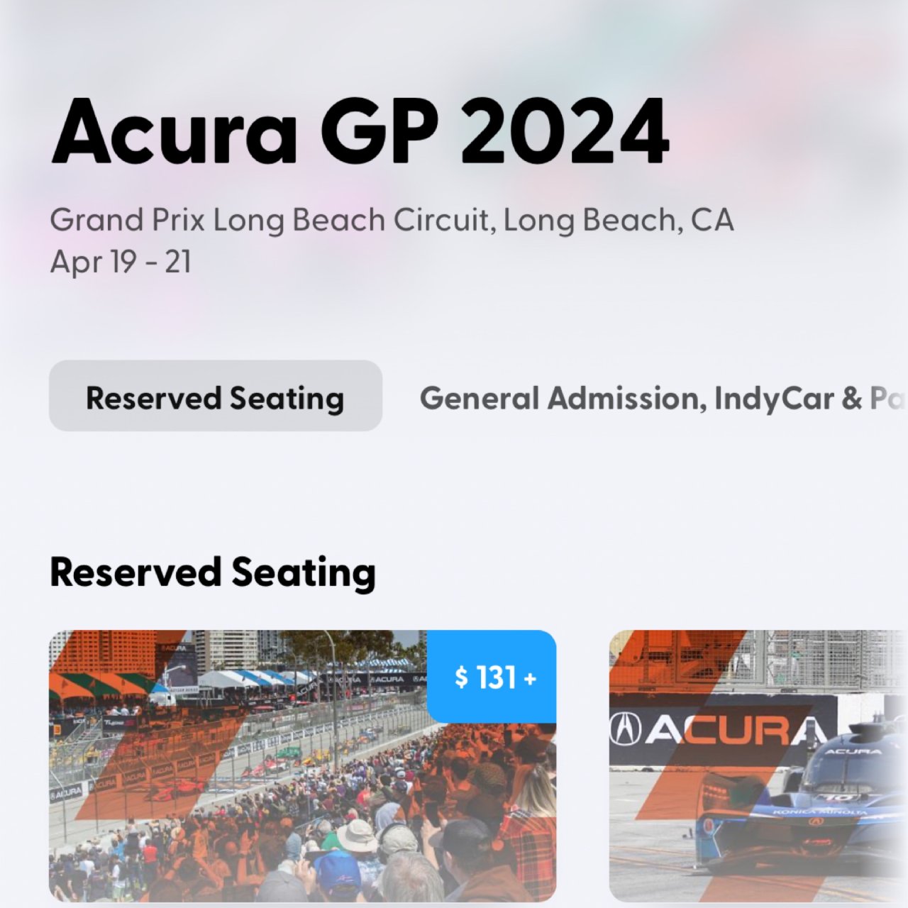 预告：Acura Grand Prix ...