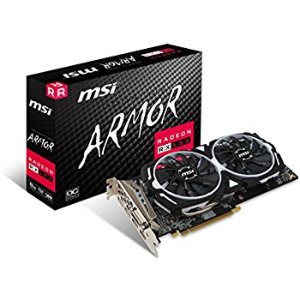 $319 MSI Gaming Radeon RX 580 256-bit 8GB GDRR5 DirectX 12 VR Ready CFX Graphcis Card (RX 580 ARMOR 8G OC): Computers & Accessories显卡