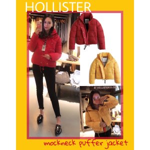 Hollister Hollister Gilly Hicks Active Quarter-Zip Popover Puffer Jacket  $28.99