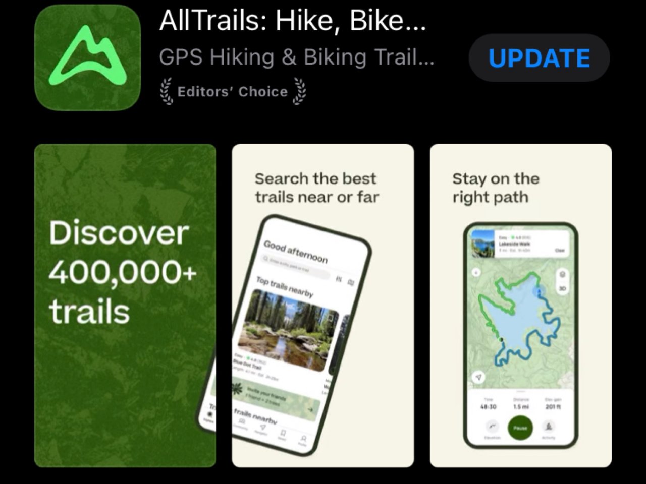 户外徒步必备app：AllTrails...