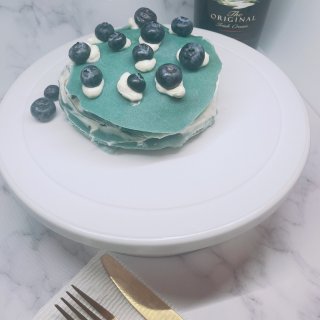 另類火雞節甜品—藍色的千层蛋糕🍰...
