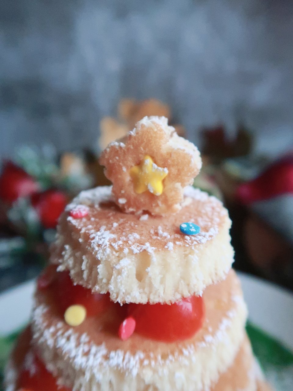 圣诞小甜点-圣诞树松饼