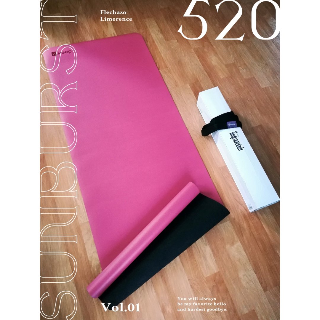 Amazon.com : Keep Premium Yoga Mat- 5mm Thick Non Slip Anti-Tear Fitness Mat for Hot Yoga, Pilates & Stretching Home Gym Workout ,Cherry Pink : Sports & Outdoors