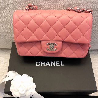 Chanel 香奈儿,Chanel cf,第一只Chanel,粉色少女心,Chanel cf mini