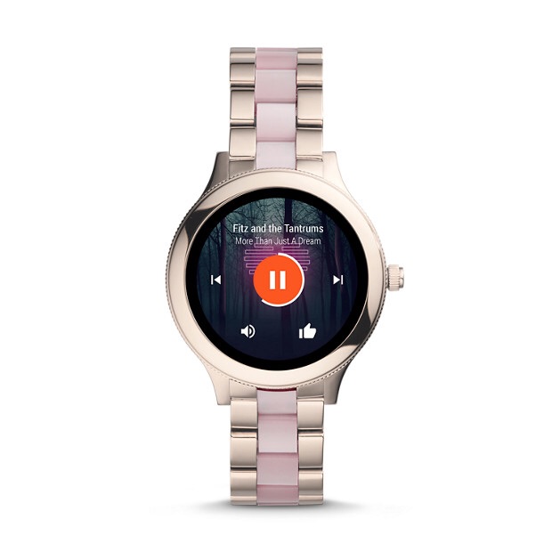Gen 3 Smartwatch - Q Venture Pink Stainless Steel and Acetate - Fossil 智能手表