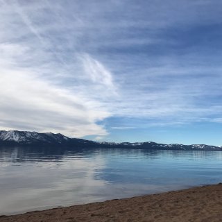 冬天的lake tahoe