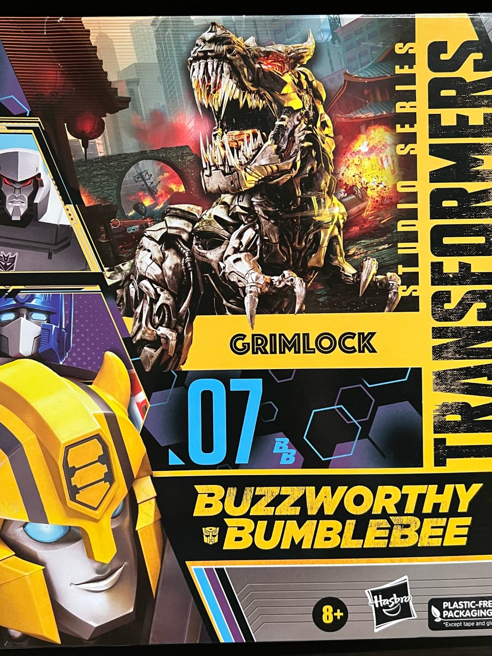 Transformers Studio Series 07BB Buzzworthy Bumblebee Grimlock Action Figure,F7118 : Toys & Games