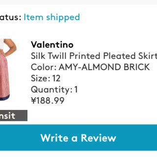 Valentino silk skirt