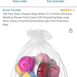 100 Pack Sheer Organza Bags White, 6 x 9 inches Christmas Wedding Shower Party Favors Gift Drawstring Bags Large Mesh Jewelry Pouches,Penetrating Light Fruit Protection Bags : Health & Household