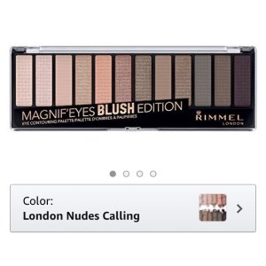 $4.51 Rimmel Magnif eyes 眼影盘热卖!折上折!色号London Nudes Calling 玫瑰自然色系