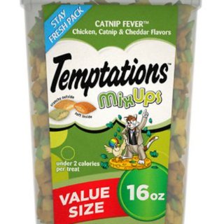 Amazon.com : TEMPTATIONS Classic, Crunchy and Soft Cat Treats, Creepy Catnip Treats for Cats, Blissful Catnip Flavor, 3 oz. Pouch : Pet Supplies
