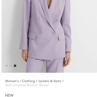 购物分享 ｜淡紫色blazer...