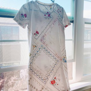 Handkerchief Print Cotton T-Shirt Dress | Nordstrom