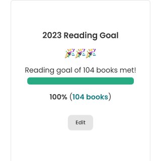 2023阅读计划 - 104本书✅达成...