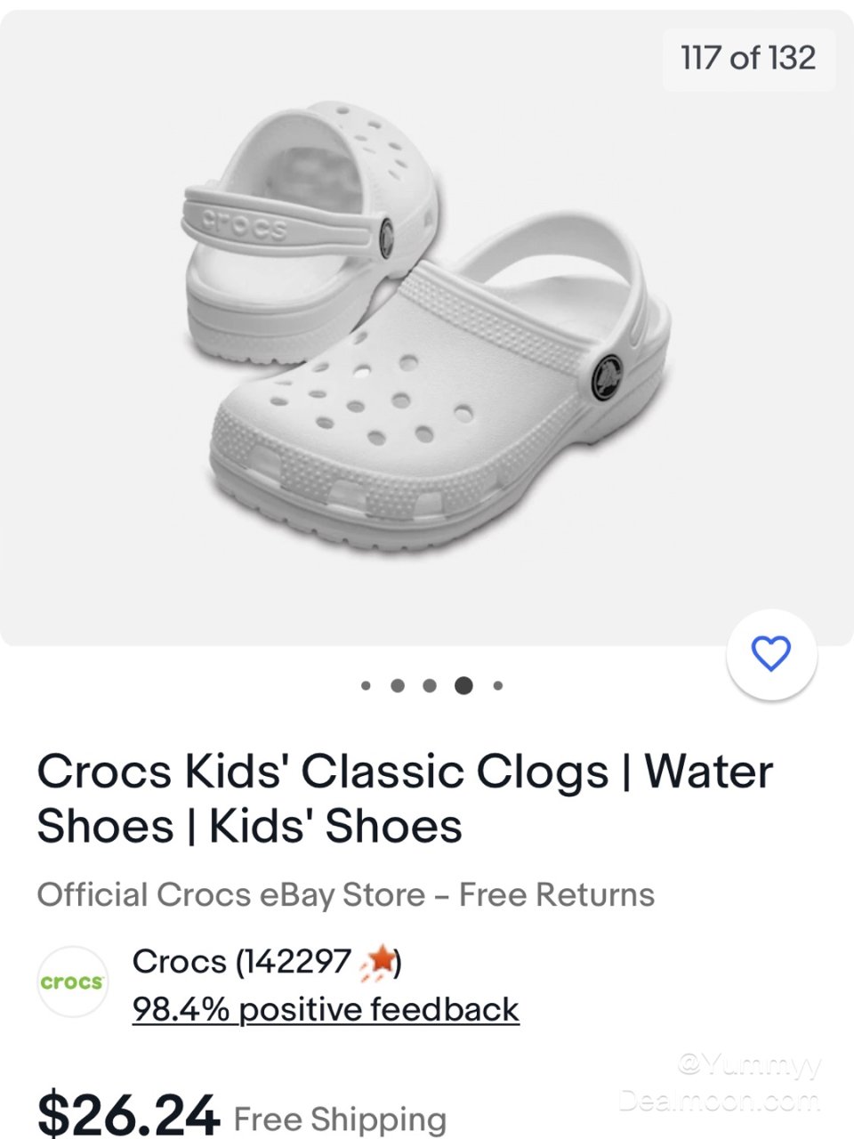 终于买到好价白色Crocs洞洞鞋...