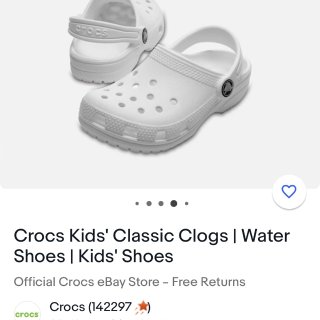 终于买到好价白色Crocs洞洞鞋...