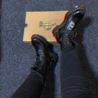 Dr. Martens 1460 Harness Boots Black - A