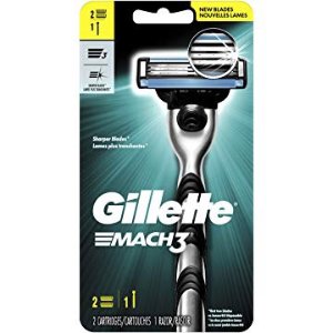 Gillette Mach3 Men's Razor, Handle & 2 Blade Refills