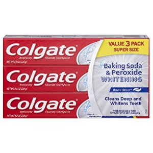 Colgate 苏打和过氧化物美白泡沫牙膏 8oz 3盒装