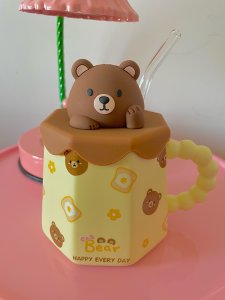 🤎💛🧡超级可爱的小🐻熊熊水杯！