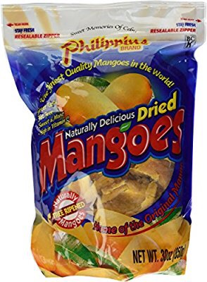菲律宾品牌自然美味芒果干树成熟30盎司- 2包：Amazon.com：杂货和美食