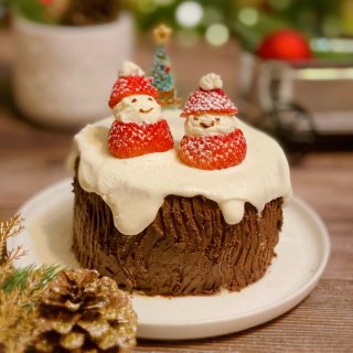 🎄圣诞节不可错过的圣诞树桩蛋糕🌟...