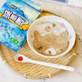 夏日消暑甜品：透心凉的冰粉绿豆沙🧊...