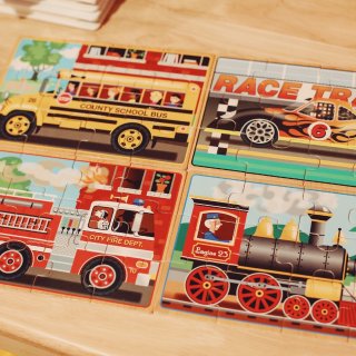 4-in-1 Wooden Jigsaw Puzzle Set