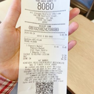 KFC 80粒鸡米花£2.99...