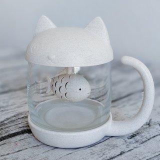 兑换商城：小猫浸泡玻璃茶杯...
