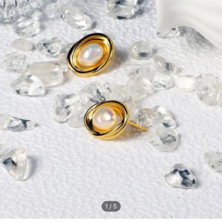 Cultivated Pearl Decor Stud Earrings | SHEIN USA
