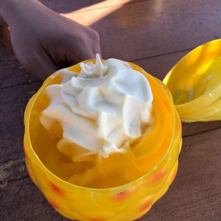 菠萝汁上 漂着一块大冰淇淋！！Surprise！