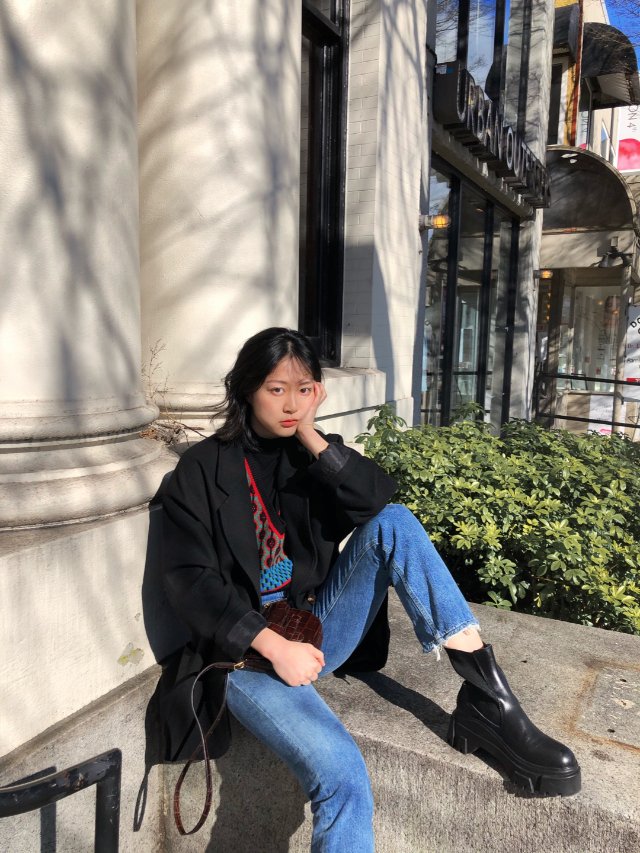 Zara这个靴子穿了就是一米八大长腿