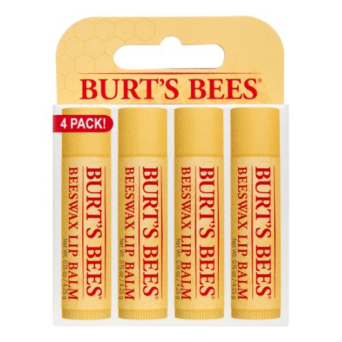 Burt's Bees 润唇膏，四支装