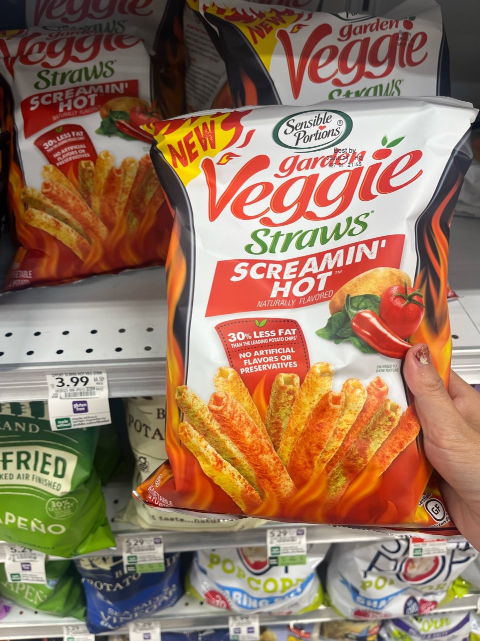 Sensible Portions Screamin Hot Veggie Straws - 6oz : Target