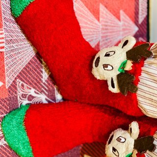 可爱又保暖的🦌驯鹿圣诞节红袜🌲...